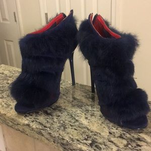 Suede and rabbit bootiesi. I (.have just a case